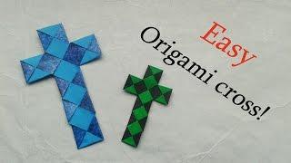 Easy Origami Paperstrip Cross (Tutorial)