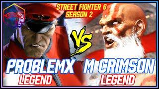 SF6 ▰ PROBLEM X ( M.Bison ) VS MISTER CRIMSON ( DHALSIM )  ▰ Street Fighter 6