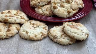 Cake Mix Cookies with butterscotch chips