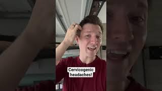 Neck pain and headaches. Cervicogenic headaches. #headache