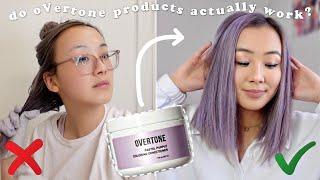 OVERTONE COLOR CONDITIONER REVIEW | PASTEL PURPLE *does it work?!*