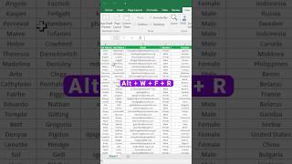 How to Freeze the TOP ROW in Excel? (Scroll Easily) #shorts #excel