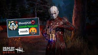 Survivor Gets TOXIC After Facing My Pinhead! | DBD Mobile