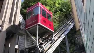 Cape Fox Lodge Hill Funicular Tram in Ketchikan, AK and Totem Poles