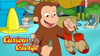 George's Elephant Mittens   Curious George  Kids Cartoon  Kids Movies