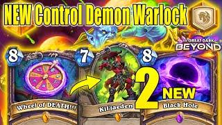 New Demons Starship Control Wheel of DEATH Warlock 2.0 Is Good! The Great Dark Beyond | Hearthstone