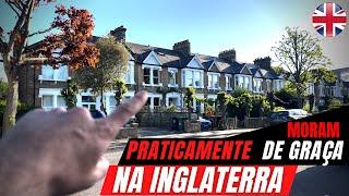 Eles moram em casas que o governo doa - LONDRES  ( INGLATERRA )