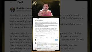 Brad Garlinghouse Apologizes to XRP Holders?!  Must-Watch Moment!