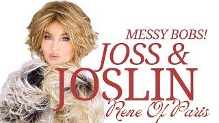 FUN MESSY BOBS! Rene Of Paris JOSS & JOSLIN! | 3 WIGS with SIDE BY SIDE comparison!