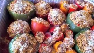 How to make stuffed peppers by Chef Celly