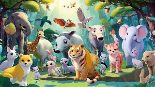 Animal Names Song for kids | Nursery Rhymes & Kids Songs | Zezo Toons