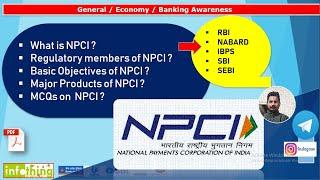 National Payments Corporation of India NPCI | NPCI Explained in English | Banking Awareness