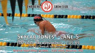 Skylar Jones - c/o 2025 - 100 Yard Breaststroke - Empire KC Swim Club