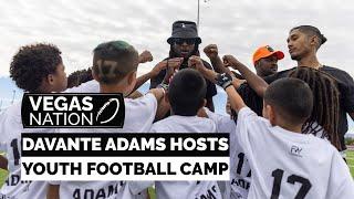 Davante Adams establishing roots in Las Vegas with youth football camp