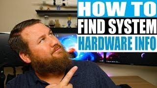 How to Check Your PC's CPU, RAM, and Other System Hardware