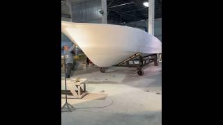 Making 36 feat fiberglass boat #yacht #boats #boatbuilder #boatforsale #fishboat #boatbuilding #boat