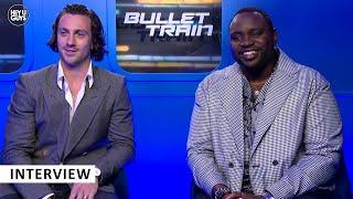 Bullet Train - Aaron Taylor Johnson  & Brian Tyree Henry on accents, childhood heroes & football...