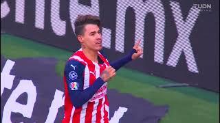 Gol de Cristian Calderón | Chivas 1 - 0 Pumas | Liga BBVA MX - Clausura 2022