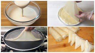 Ramadan Special Recipe - Easy Samosa & Roll Patti with Liquid Dough In Pan- No kneading & rolling 