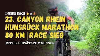 Inside Race: 1. Sieg beim 23. Canyon Rhein Hunsrück Bike Marathon 2024 | 80 Km Race | Mit Kommentar!