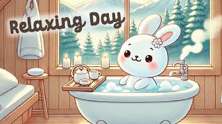 Relaxing Day Bunny Lofi  3 Hour Happy Lofi Song  Cute Lofi  cute & relaxing music Lofi Hip Hop