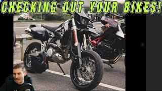 Checking Out My Viewers Motorcycles!