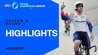 SPRINT UPSET!  | UCI Track Champions League 2024 Round 1 Highlights | Eurosport Cycling