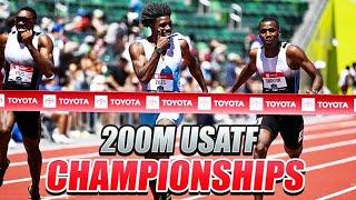 19.6Lyles vs Knighton  Must See Post Race Interview! 