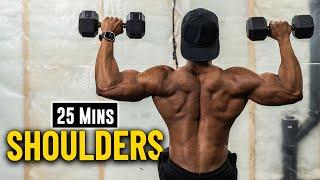 25 Minute Dumbbell Shoulders Workout | Build & Burn #13