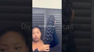 Do a protective style for the day #hairaddict #ponytail #shorts #hairstyle