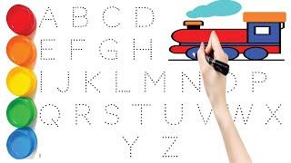 Abc Dotted Tracing, English Alphabet Writing, Preschool learning #abc #alphabets #kidschohantv 730