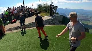 Paragliding at Tegelberg In Bavaria, Germany near Neuschwanstein Castle