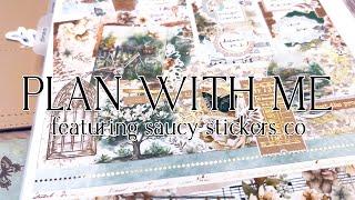 plan with me・saucy stickers co・gentleness