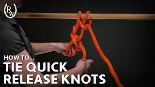 How to Tie Quick Release Knots for Horses