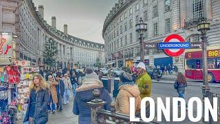 London, England 󠁧󠁢󠁥󠁮󠁧󠁿 Winter Street Walk - Feb 2025 - 4K 60fps Walking Tour