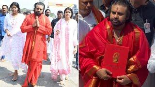 Deputy CM Pawan Kalyan With His Daughters Visits Tirumala | Manastars