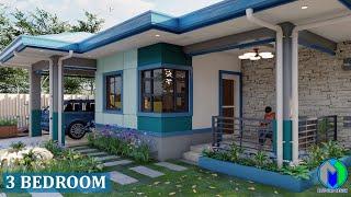 3 Bedroom House Design with pool | Simple House design