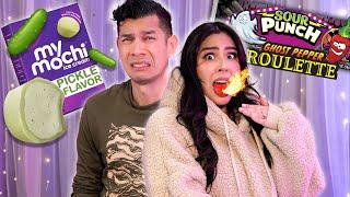 Taste testing WEIRD snacks (w/ Hubby)