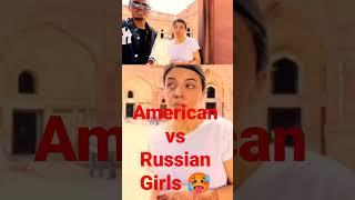 American V's Russian Girls  Tiger Kirar Vlogs Fan Shorts #american vs #russian  #shorts