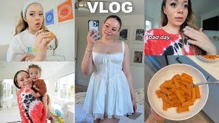 VLOG: bad day, traveling with a toddler, vodka pasta, mom guilt + more!