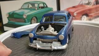 papa's model car room 49-50 ford vintage builds