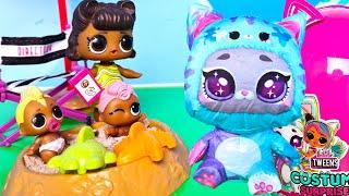 TOY SCARED KIDS IN THE SANDBOX dolls LOL surprise CARTOON unpacking costume twins surprise