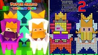 Paper Mario: The Origami King Full Game Recreated in Super Mario Maker 2