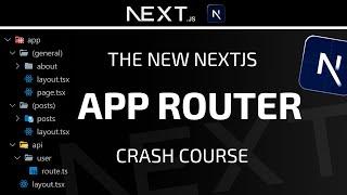 NextJS app router is amazing! Learn the new NextJS in this 1.5 hour crash course.