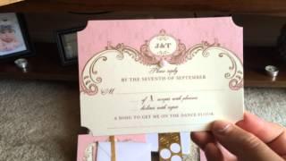 My blush and gold wedding invitations! Wedding Paper Divas