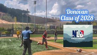 #32 Donovan - Next Level Baseball NC Class of 2028 - Highlights Summer 2024