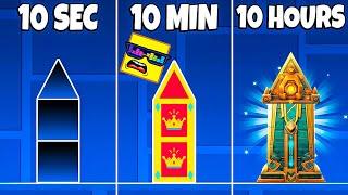 Geometry Dash 10 Second VS 10 Hour Level