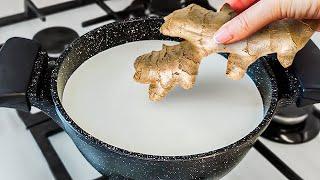 Just add the ginger root to the boiling milk! You will be amazed! Recipe in 5 minutes