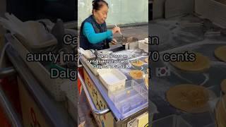 Trying Dalgona in Seoul