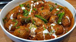 SHAHI CHICKEN KOFTA CURRY | Juicy Chicken Meatballs In Aromatic Gravy